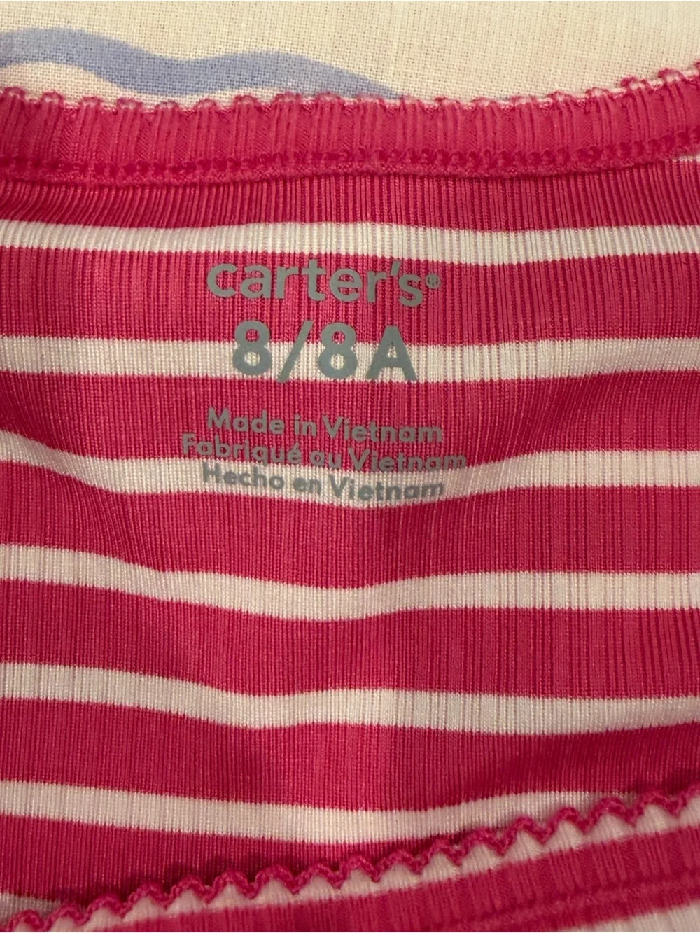 Carter's Girls' Long-Sleeve Stripe & Solid Tee Trio - Pink, Lavender, Gray 🩷💜🩶